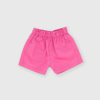 Pantalón corto de popelina para bebé niña, rosa Pantalón corto de popelina para bebé niña, rosa