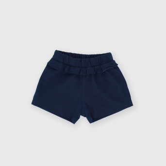 Pantalón corto de tejido Jersey para bebé niña, azul Pantalón corto de tejido Jersey para bebé niña, azul