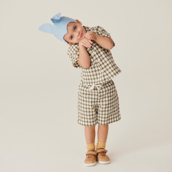 Boy's short sleeves shirt, green Boy's short sleeves shirt, green
