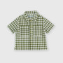 Boy's short sleeves shirt, green Boy's short sleeves shirt, green