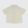 Camisa de algodón con mangas cortas para niño, beige Camisa de algodón con mangas cortas para niño, beige