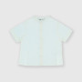 Boy's coton-linen short-sleeves shirt, white Boy's coton-linen short-sleeves shirt, white