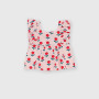 Girl's top in viscose, pink Girl's top in viscose, pink