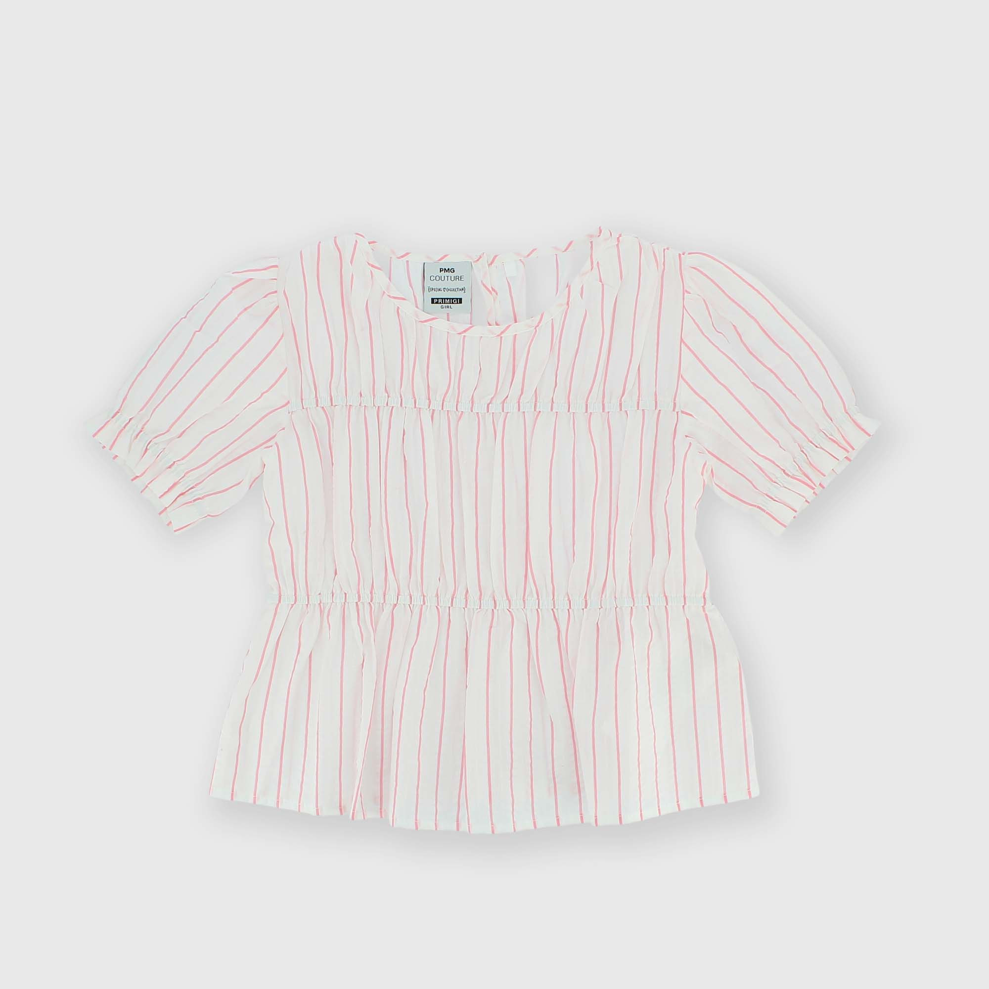 Primigi Top in cotone da bambina, bianco, Taglia 4