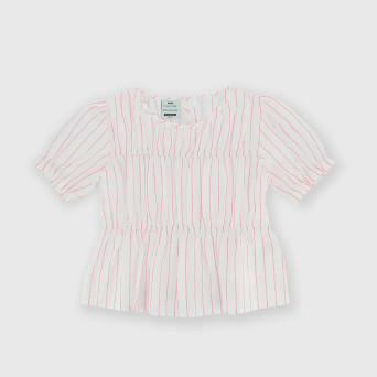 Top de algodón para niña, blanco Top de algodón para niña, blanco