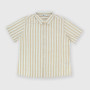 Boy's short sleeves coton shirt, beige Boy's short sleeves coton shirt, beige