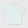 Boy's coton-linen short-sleeves shirt, white Boy's coton-linen short-sleeves shirt, white