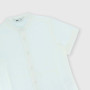 Boy's coton-linen short-sleeves shirt, white Boy's coton-linen short-sleeves shirt, white