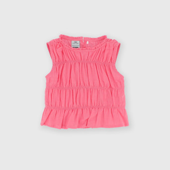 Girl's coton top, pink Girl's coton top, pink