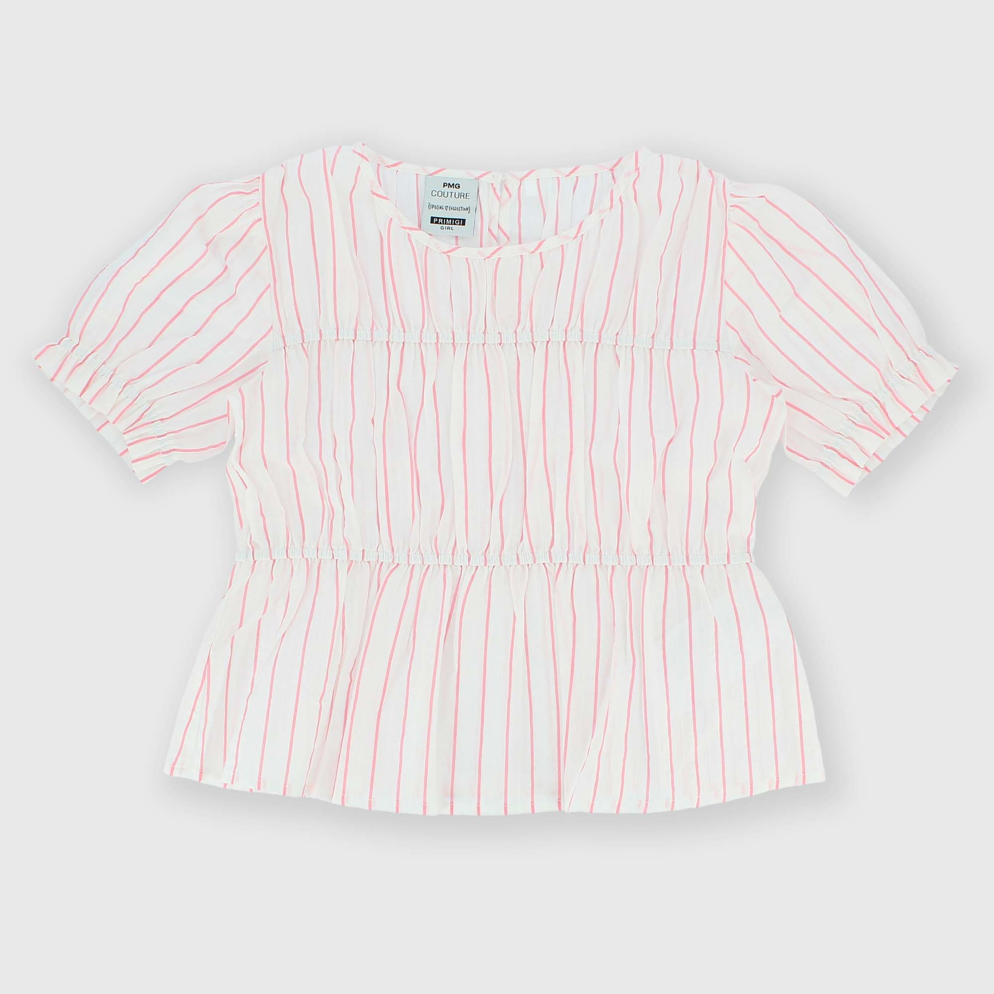 Primigi Top in cotone da bambina, bianco, Taglia 10