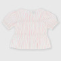 Girl's coton top, white Girl's coton top, white