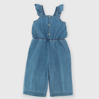 Salopette en jeans  fille,  bleu Salopette en jeans  fille,  bleu