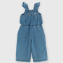 Salopette en jeans  fille,  bleu Salopette en jeans  fille,  bleu
