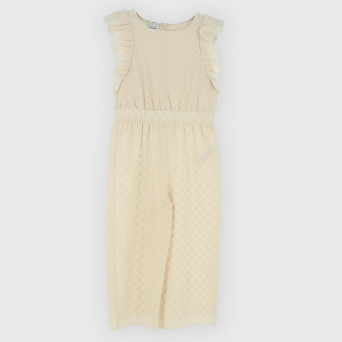 Girl's lace salopette, pink Girl's lace salopette, pink