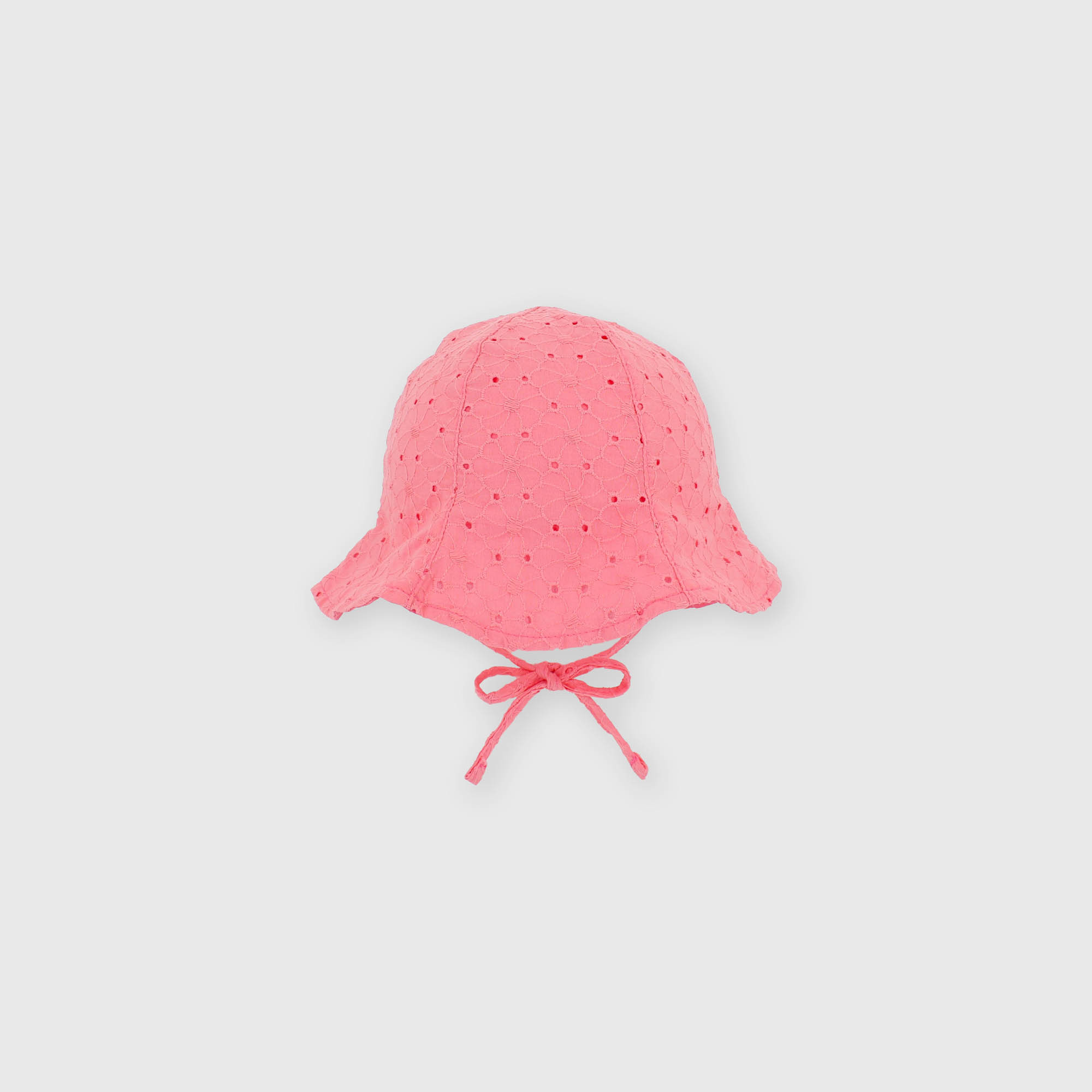 Lace hat for girl, pink