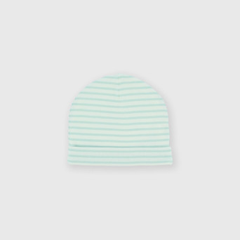 Gorro de tejido Interlock para bebé, blanco Gorro de tejido Interlock para bebé, blanco