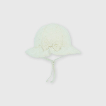 Berret en dentelle fille, blanc Berret en dentelle fille, blanc