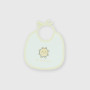 Cotton bib for newborn, girl,  white Cotton bib for newborn, girl,  white