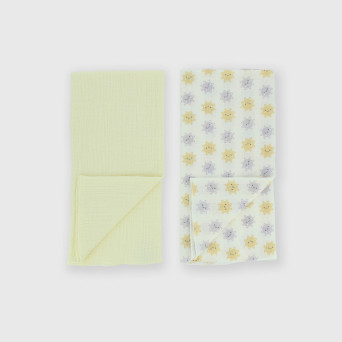 Pack de dos mantas para bebé, beige Pack de dos mantas para bebé, beige