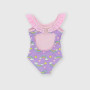 Girls' one-piece swimsuit, violet Girls' one-piece swimsuit, violet