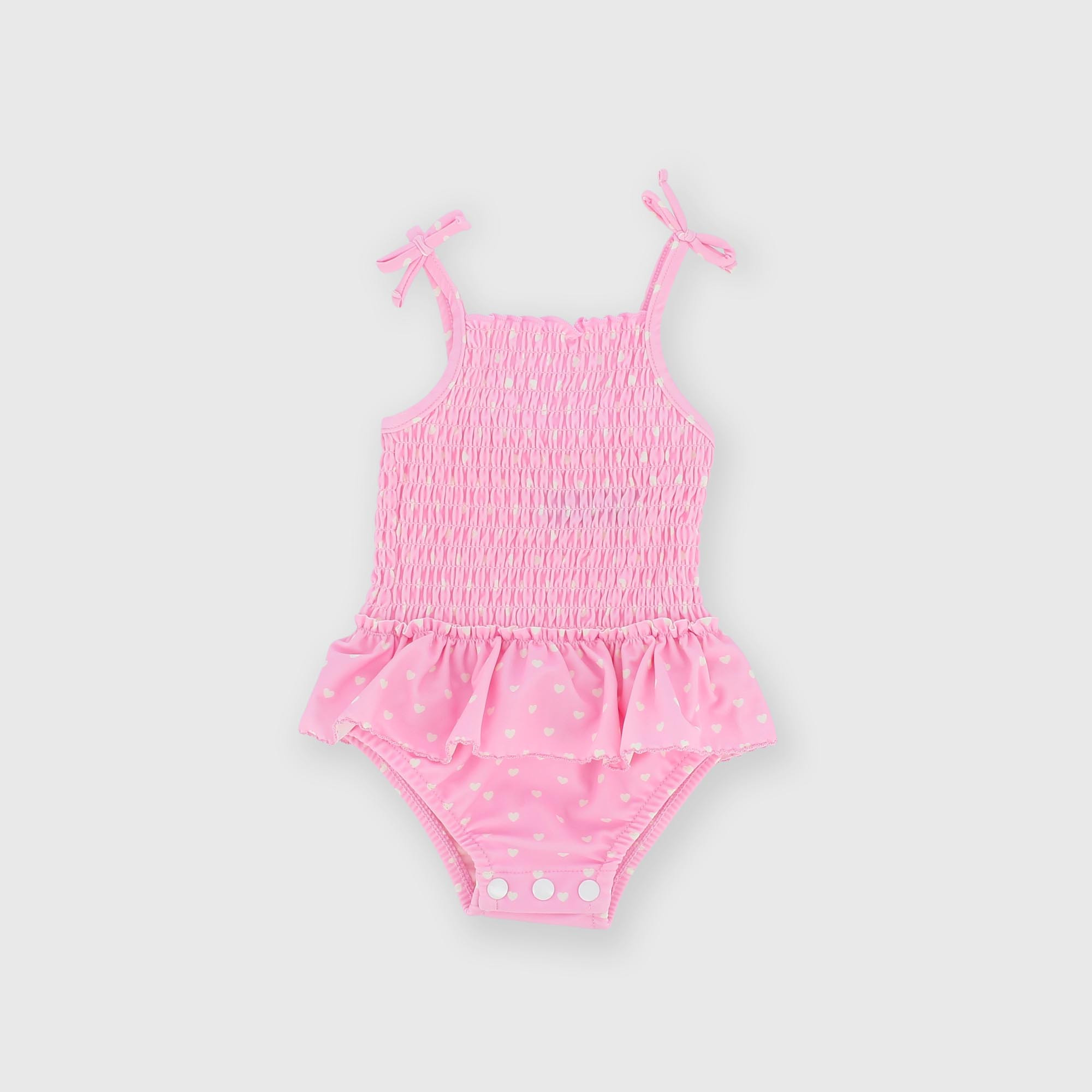 СПЛОШНОЙ КУПАЛЬНИК ДЛЯ ДЕВОЧЕК, РОЗОВЫЙ