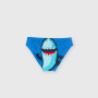 Boy's beach briefs, blue Boy's beach briefs, blue