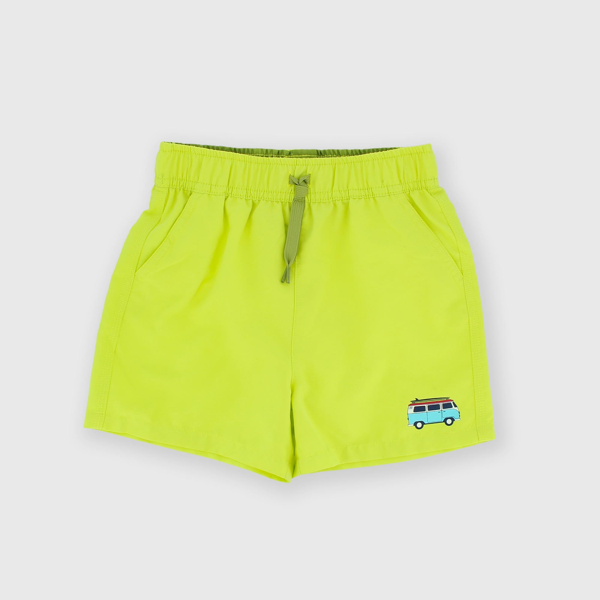 Pantalón corto de playa para niño, amarillo