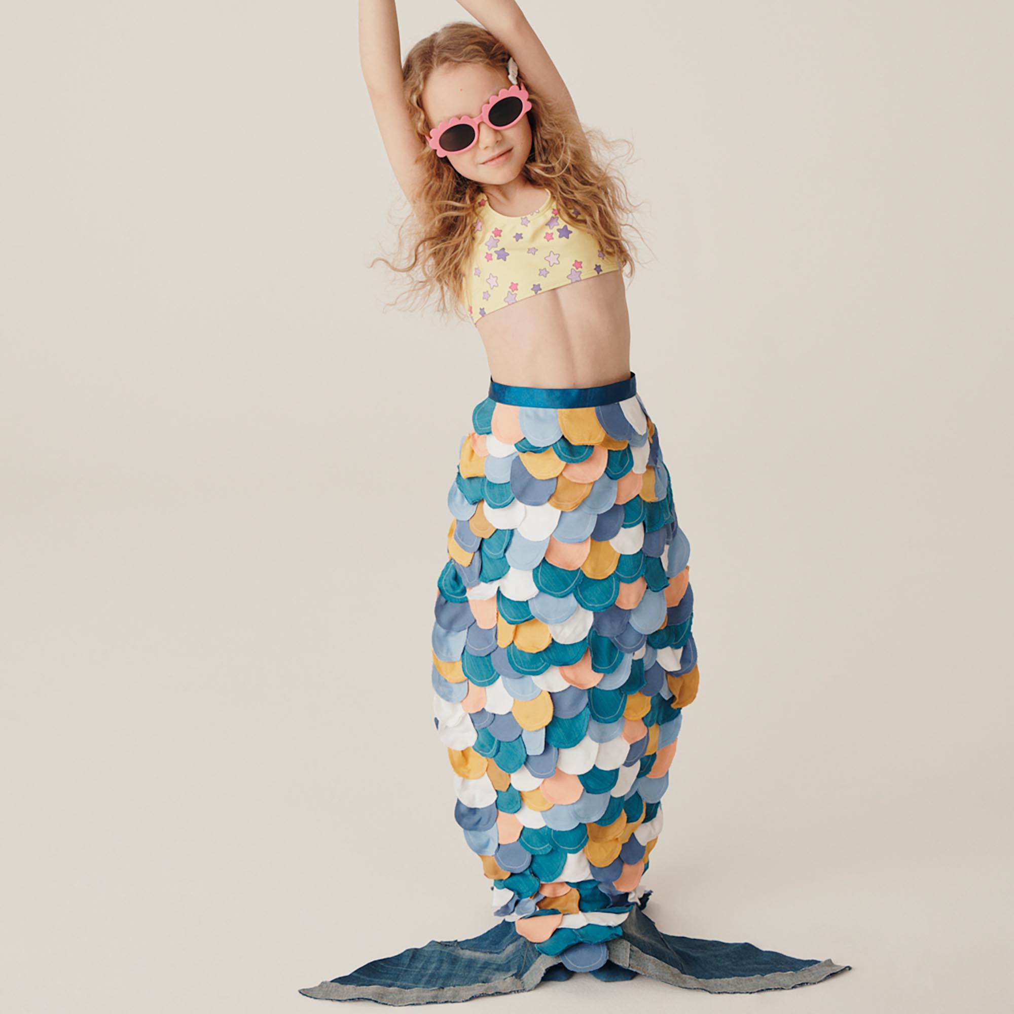 Bikini para niña, amarillo