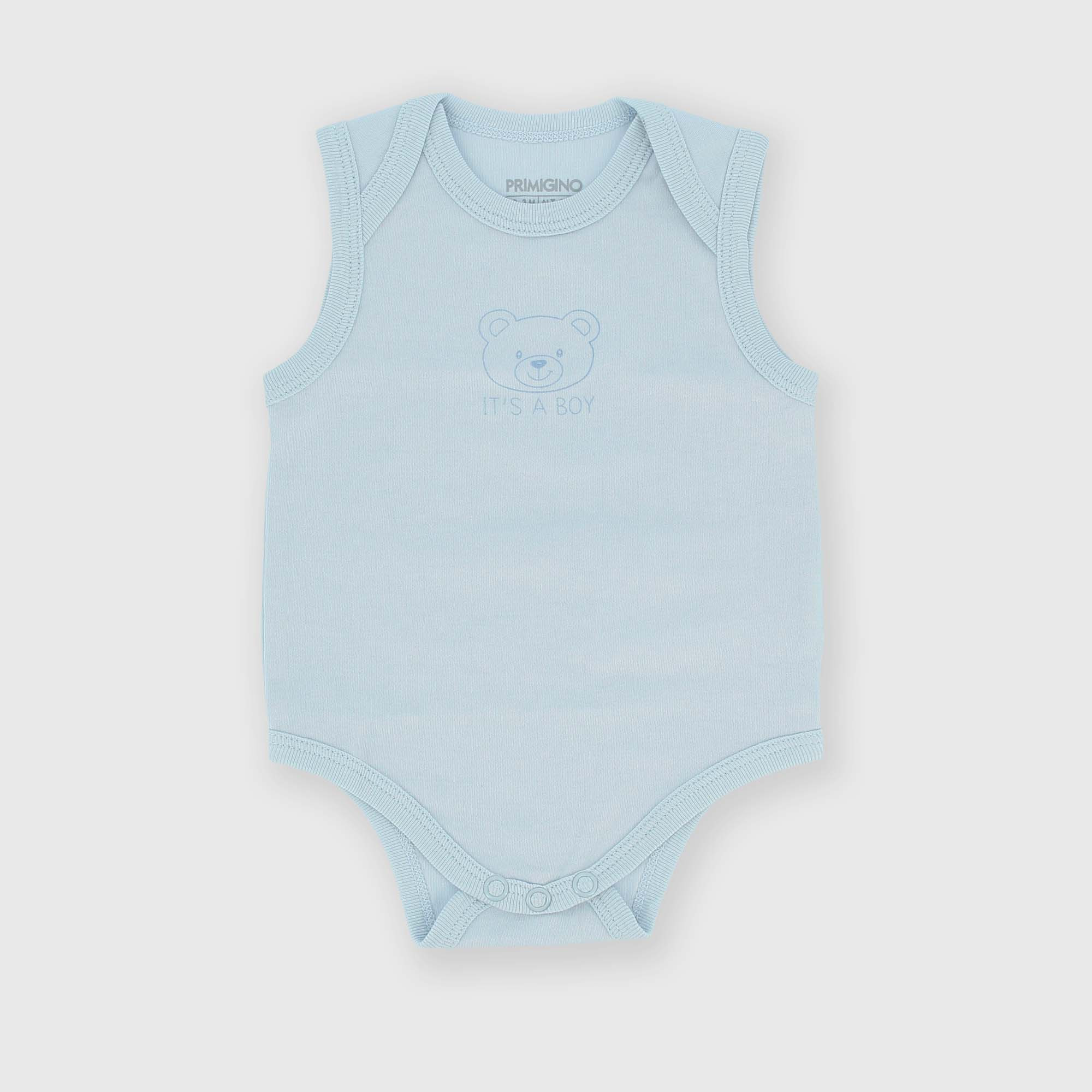 Primigi Body in interlock da neonato, celeste, Taglia 36M