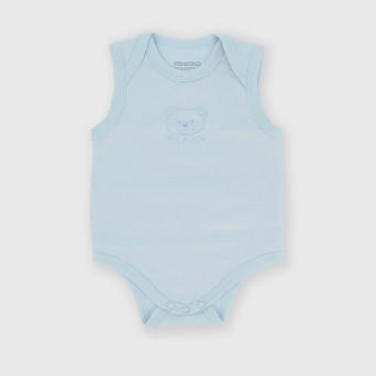 Newborn Interlock body, light blue Newborn Interlock body, light blue