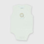 Body in costina da neonato, bianco Body in costina da neonato, bianco