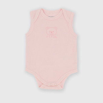 Newborn Interlock body, pink Newborn Interlock body, pink