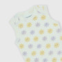 Gerippter Body für Neugeborene, weiss. Gerippter Body für Neugeborene, weiss.