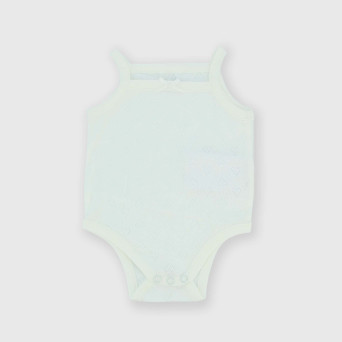 Newborn girl ribbed bodysuit, white Newborn girl ribbed bodysuit, white