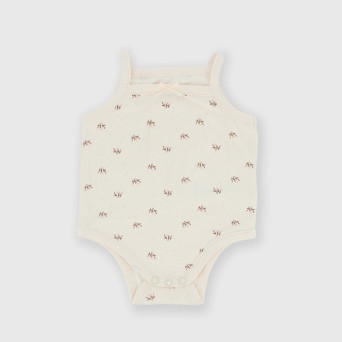 Newborn girl ribbed bodysuit, pink Newborn girl ribbed bodysuit, pink