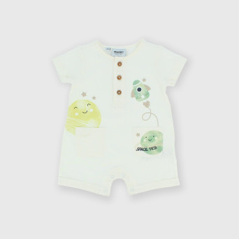 Pelele de tejido tipo Jersey de bebé, blanco Pelele de tejido tipo Jersey de bebé, blanco