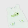 Leotard in Jersey for newborn boy, white Leotard in Jersey for newborn boy, white