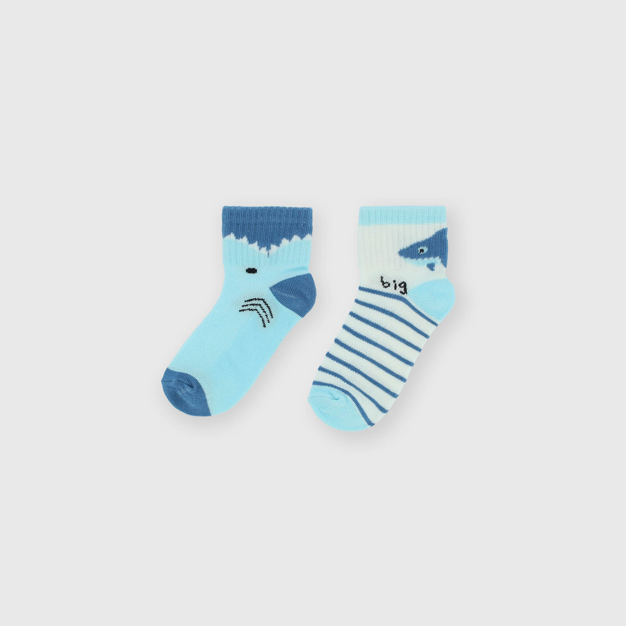 Pack de dos pares de calcetines para niño, blanco