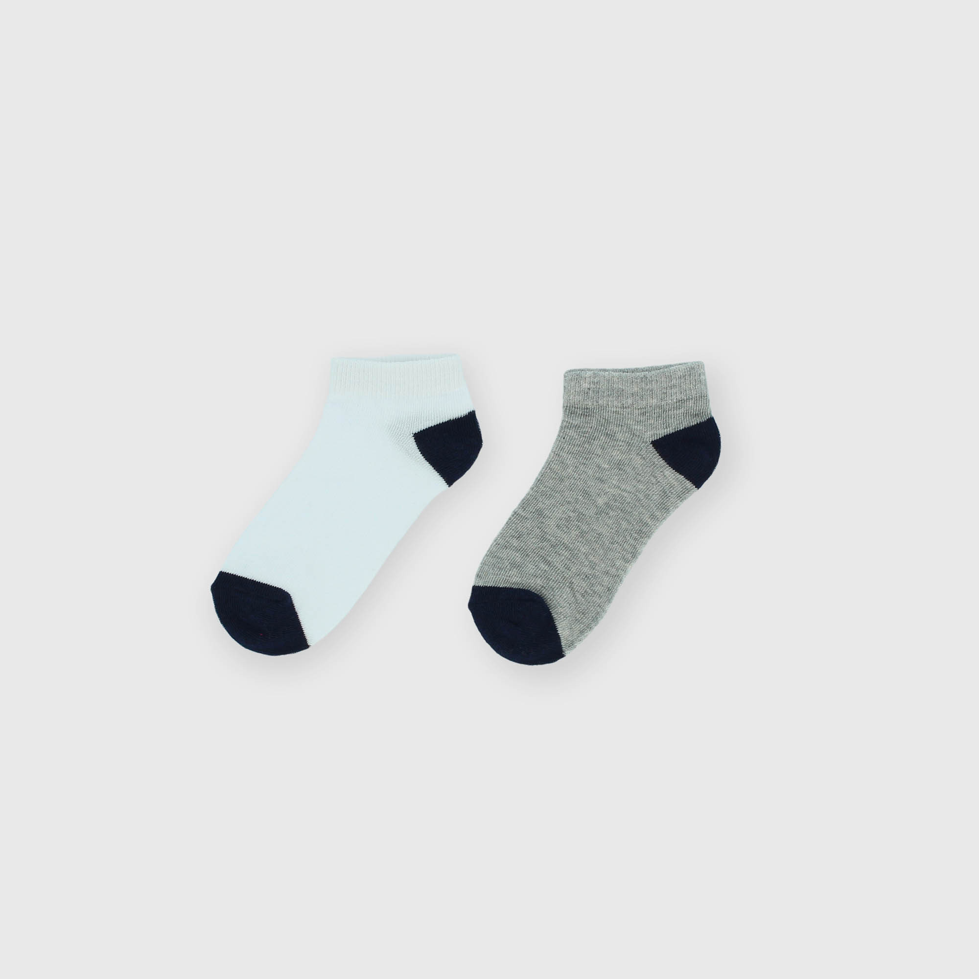 Chaussettes en coton pour garçon gris