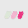 Pack de tres pares de calcetines para niña, blanco Pack de tres pares de calcetines para niña, blanco