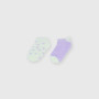 Pack de dos pares de calcetines para niña, morado Pack de dos pares de calcetines para niña, morado