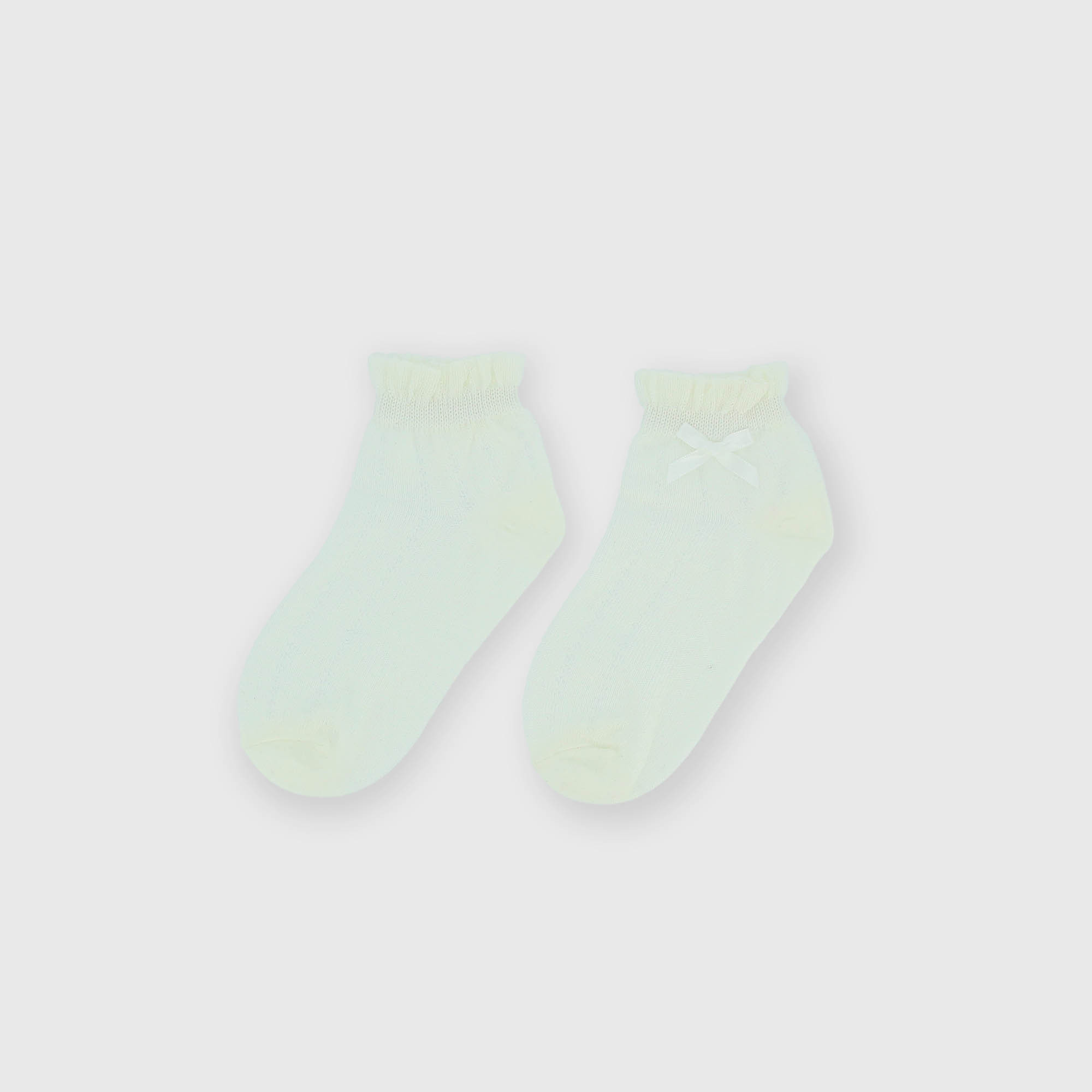 Long socks for girl, white