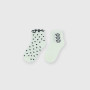 Pack of two pairs of girls' socks, white Pack of two pairs of girls' socks, white