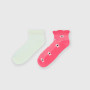 Pack of two pairs of girls' socks, white Pack of two pairs of girls' socks, white