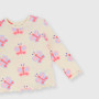 Girl's ribbed pyjamas, pink Girl's ribbed pyjamas, pink