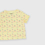 Girl's ribbed pyjamas, yellow Girl's ribbed pyjamas, yellow
