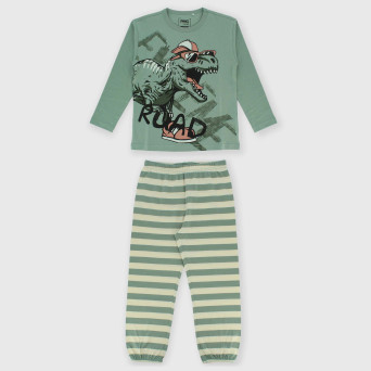 Boy's Jersey pyjamas, green Boy's Jersey pyjamas, green