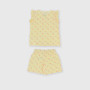 Girl's Jersey pyjamas, yellow Girl's Jersey pyjamas, yellow