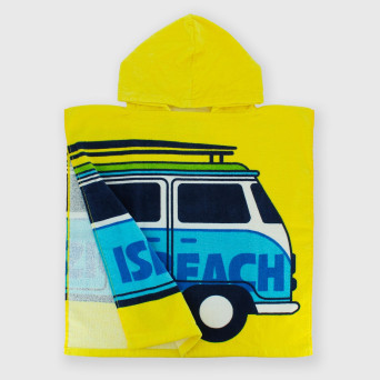 Terry bathrobe for boy, yellow Terry bathrobe for boy, yellow