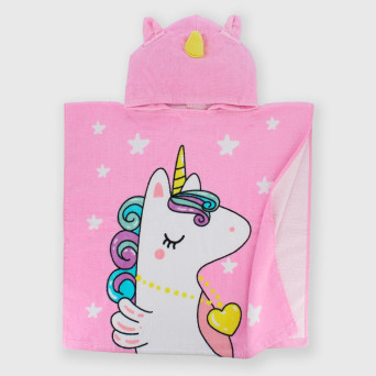 Albornoz de rizo esponjoso para niña, rosa Albornoz de rizo esponjoso para niña, rosa